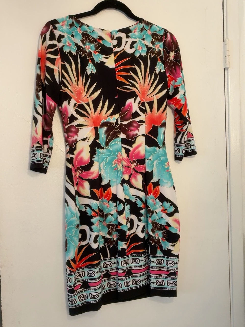 Cache Tropical Floral Sheath Dress — Size 6